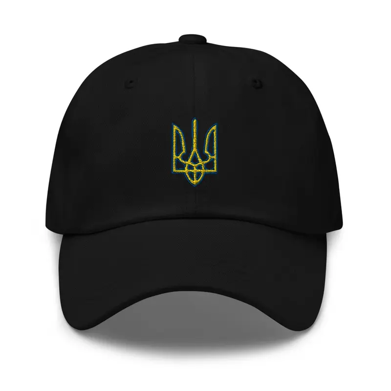 Dad Cap Ukrainian Emblem